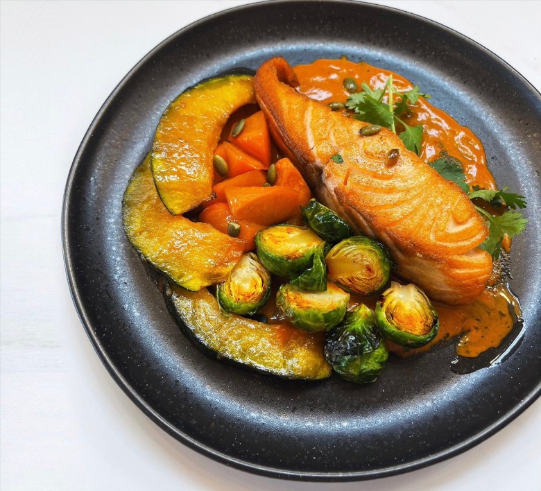 Guajillo coconut salmon