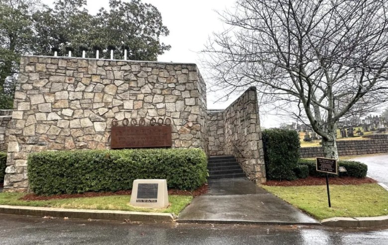 The Memorial to the Six Million at Greenwood Cemetery in southwest Atlanta is on the National Registry of Historic Places. (Photo by Logan C. Ritchie)