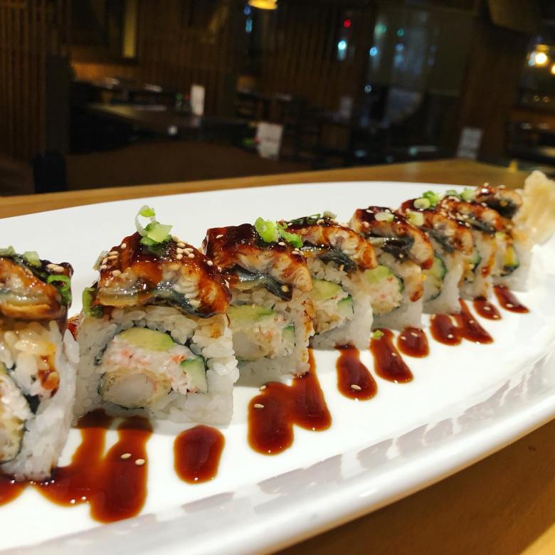 A plate of crunchy sushi rolls from Yokohama Sushi on Buford Highway in Doraville, GA.