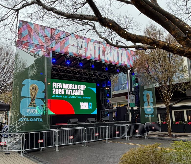 FIFA Atlanta's stage in advance of the screening.