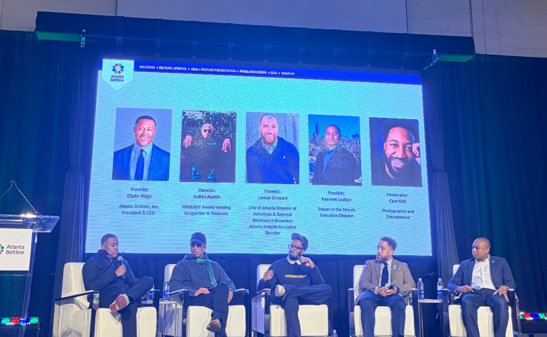 Left to right: Clyde Higgs, Dallas Austin, Cam Kirk, Lamar Stewart, and Kaseem Ladipo. (Photo by Sarra Sedghi)